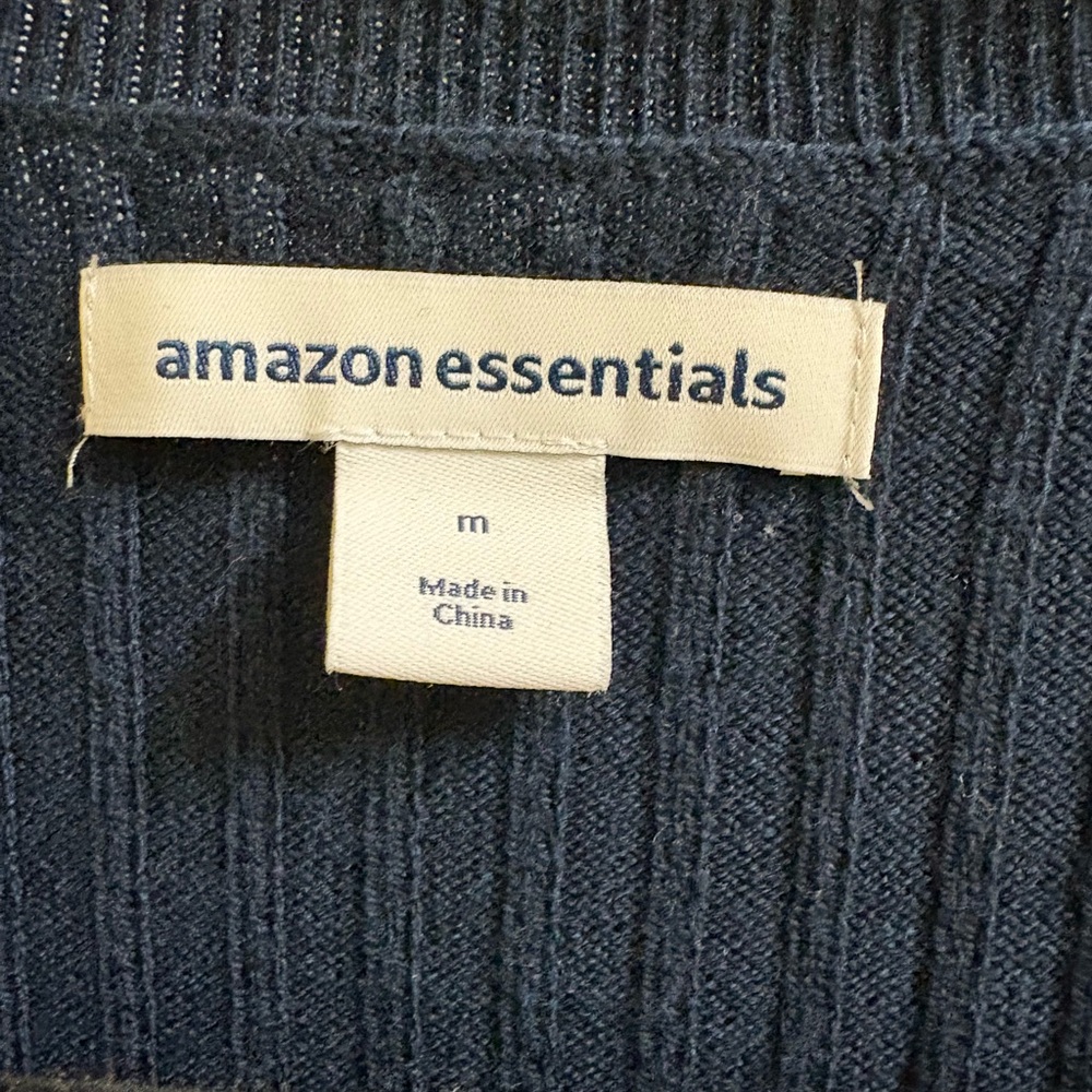 Amazon Essentials Navy Ribbed Sweater - Picture 3 of 3